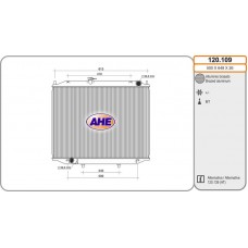 120.109 AHE Радіатор охолодження двигуна