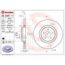 09.E097.11 BREMBO Гальмівний диск