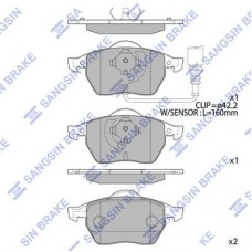 SP2097 Hi-Q Комплект гальмівних колодок дисковий гальм