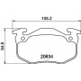 8DB 355 007-661 HELLA PAGID Комплект гальмівних колодок дисковий гальм