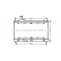 MT2256 AVA QUALITY COOLING Радіатор охолодження двигуна