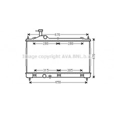 MT2256 AVA QUALITY COOLING Радіатор охолодження двигуна