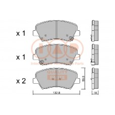 704-07130P IAP QUALITY PARTS КомплеК т гальмівних колодок, дискове гальмо