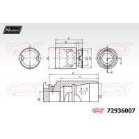 72936007 MAXTECH Поршень корпус скоби гальма