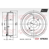 878202 MAXTECH Гальмівний барабан