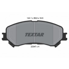 2234701 TEXTAR Комплект гальмівних колодок дисковий гальм