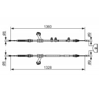 1 987 482 422 BOSCH Тросик, cтояночный тормоз