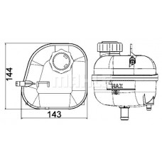 CRT 85 001S MAHLE Компенсаційний бак охолоджувальна рідина