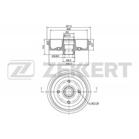 BS-5416 ZEKKERT Гальмівний барабан