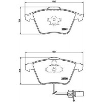 P 85 097 BREMBO Комплект гальмівних колодок дисковий гальм