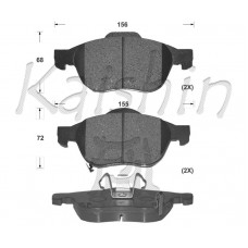FK2236 KAISHIN Комплект гальмівних колодок дисковий гальм