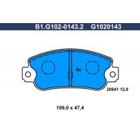 B1.G102-0143.2 GALFER КомплеК т гальмівних колодок, дискове гальмо