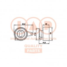 127-06051 IAP QUALITY PARTS Натяжний ролик ремінь ГРМ