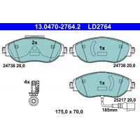 13.0470-2764.2 ATE Комплект гальмівних колодок дисковий гальм