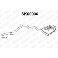 SK60036 VENEPORTE Глушник вихлопних газів кінцевий