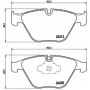 P 06 055 BREMBO Комплект гальмівних колодок дисковий гальм