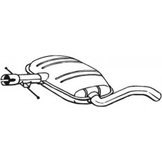 233-703 BOSAL Середній глушник вихлопних газів