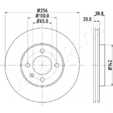 DI-0935 JAPANPARTS Гальмівний диск