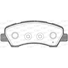 BPA1530.00 OPEN PARTS КомплеК т гальмівних колодок, дискове гальмо
