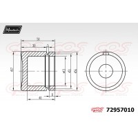 72957010 MAXTECH Поршень корпус скоби гальма