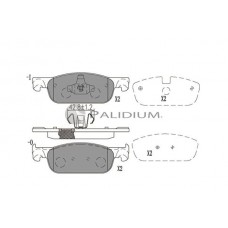 P1-1554 ASHUKI by Palidium Комплект гальмівних колодок дисковий гальм