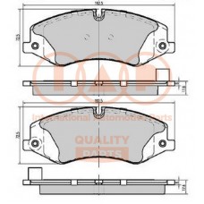 704-14080 IAP QUALITY PARTS Комплект гальмівних колодок дисковий гальм