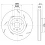 8DD 355 134-671 HELLA PAGID Гальмівний диск