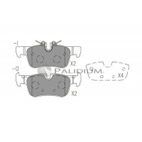 P1-1524 ASHUKI by Palidium КомплеК т гальмівних колодок, дискове гальмо