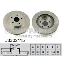J3302115 NIPPARTS Гальмівний диск