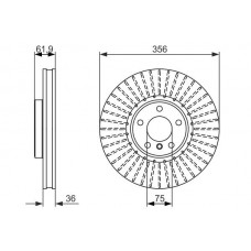 0 986 479 349 BOSCH Гальмівний диск