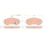 GDB1719 TRW Комплект гальмівних колодок дисковий гальм