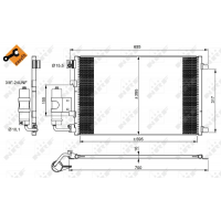 WG2160499 WILMINK GROUP Конденсатор кондиціонера
