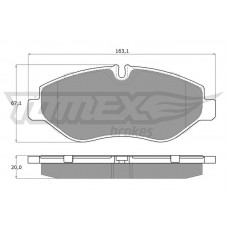 TX 15-86 TOMEX Brakes Комплект гальмівних колодок дисковий гальм