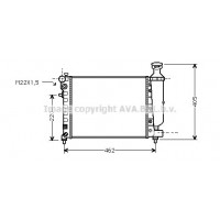 CNA2115 AVA QUALITY COOLING Радіатор охолодження двигуна