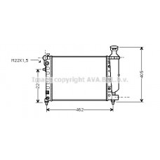 CNA2115 AVA QUALITY COOLING Радіатор охолодження двигуна
