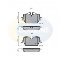 CBP01710 COMLINE Комплект гальмівних колодок дисковий гальм