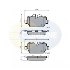 CBP01710 COMLINE Комплект гальмівних колодок дисковий гальм