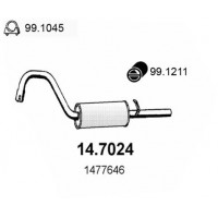 14.7024 ASSO Глушник вихлопних газів кінцевий