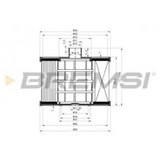 FE0041 BREMSI Паливний фільтр
