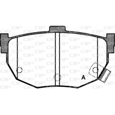 BPA0294.32 OPEN PARTS Комплект гальмівних колодок дисковий гальм
