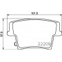 8DB 355 023-101 HELLA Комплект гальмівних колодок дисковий гальм