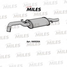 HA00304 MILES Глушник вихлопних газів кінцевий