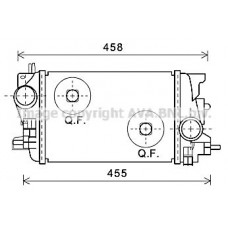 OLA4592 AVA QUALITY COOLING Интеркулер
