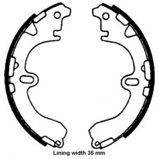 8DB 355 001-661 HELLA PAGID Комплект гальмівних колодок
