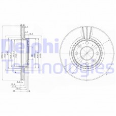 BG2625C DELPHI Гальмівний диск