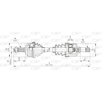 DRS6050.00 OPEN PARTS Привідний вал