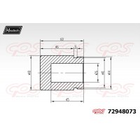72948073 MAXTECH Поршень корпус скоби гальма