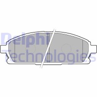 LP1659 DELPHI Комплект гальмівних колодок дисковий гальм