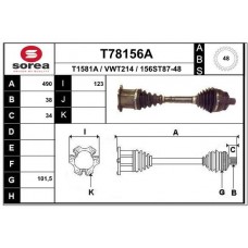 T78156A EAI Привідний вал