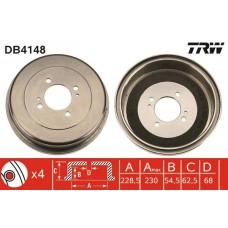 DB4148 TRW Гальмівний барабан